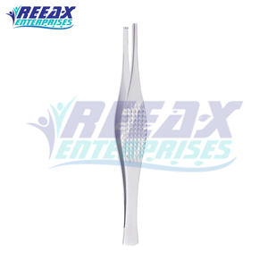 Pinces à tissus droites et courbées manuelles en acier inoxydable de 8 cm de haute qualité, réutilisables, pour instruments chirurgicaux de pansement REEAX ENTERPRISES - Product Image 2