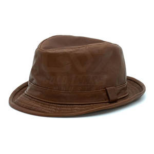 Chapeaux en cuir de la meilleure qualité en gros Nouveaux chapeaux en cuir personnalisés de taille adulte en stock Chapeaux en cuir de mode - Product Image 2