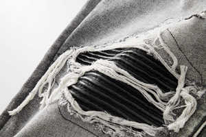 กางเกงยีนส์ขายาวมีซิปสำหรับผู้ชายกางเกงยีนส์ทรงตรงมีสไตล์แนวสตรีทเสื้อผ้าซักทรงสลิมฟิตแบบ2025 - Product Image 5