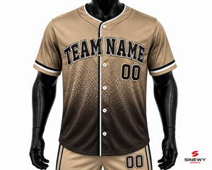 Maillot de baseball pour homme SINEWY SPORTS, nom de l'équipe 00, impression sublimée, polyester respirant, manches courtes, coupe classique, toutes saisons - Product Image 1