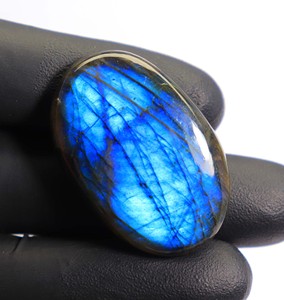 Hấp dẫn <span class=keywords><strong>Labradorite</strong></span> đá quý Loose màu xanh hào nhoáng <span class=keywords><strong>Labradorite</strong></span> đá hình bầu dục cũng đánh bóng <span class=keywords><strong>Labradorite</strong></span> Cabochon quà tặng cho cô ấy - Product Image 3
