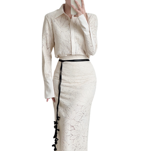 High Quality Women's Blouses And <b>Shirts</b> JEDA POINTED COLLAR <b>SHIRT</b> 64% Cotton, 36% Polyester Clothing Elegant Custom Labels - Product Image 1