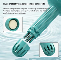 Moniteur de piscine WiFi multi-paramètres 8 en 1, flottant, étanche, pour pH, ORP, TDS, EC, sel, densité, chlore, température, avec application Tuya