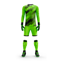 Ensemble d'uniformes de gardien de but personnalisé OEM/ODM sublimation complète Fabricants Maillot de football Shorts Gants de gardien de but