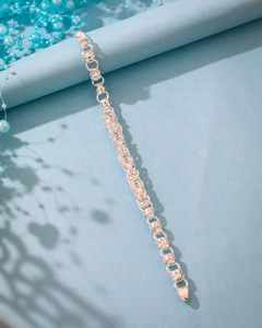 Elegante Brazalete de Plata de Ley de 35g para Hombre, Accesorio Moderno - Product Image 1