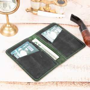 Haute qualité personnalisé couverture complète en cuir véritable porte-carte mode extrêmement mince en cuir porte-carte pour hommes LCH-0032 - Product Image 4