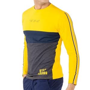 Personalizado 100% algodón poliéster manga larga Casual Streetwear logotipo personalizado cita Casual Top alta moda lujo camiseta 2025 ODM - Product Image 2