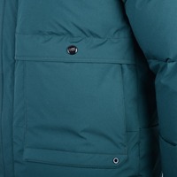 Veste de sport verte pour homme Leppa, qualité excellente, écologique, à capuche, style cargo long, tendance, couture sans couture