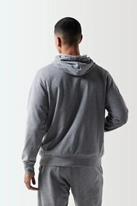 ชุดวอร์มไซส์ใหญ่พิเศษของผู้ชายชุด2ชิ้นเสื้อสวมหัวมีฮู้ดปักโลโก้ได้ตามต้องการ - Product Image 2