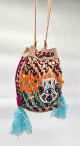 Stylish Evening <b>Clutch</b> Purse Premium Quality <b>Pearl</b> Beaded Embroidery Envelope Shape Cotton Fabric Eco-Friendly Durable for Women - Product Image 4