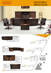 โต๊ะทำงานผู้บริหารทันสมัย ทำจากไม้ MDF ตกแต่งด้วยหนัง โต๊ะทำงานขนาดใหญ่ สำหรับผู้จัดการ ใช้ในสำนักงานเชิงพาณิชย์ - Product Image 2