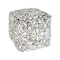 Pouf ottoman repose-pieds de qualité supérieure, fait main, antistatique, couleur personnalisable, design Art Déco, en tissu pur coton pour salon