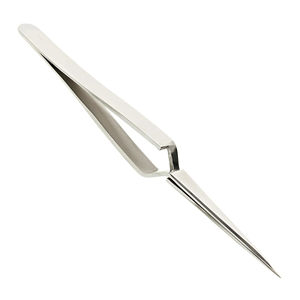 Pince à épiler à sourcils inclinée professionnelle en acier inoxydable Instrument de beauté personnalisé avec pointes pointues pour cils - Product Image 4