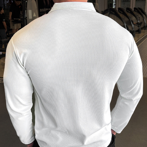 Custom Athletic Fitness Gym Sports Pullover 1/4 Zipper <b>Shirt</b> Men's Quarter <b>Zip</b> Long Sleeve Casual Canvas Plain Dyed Blank - Product Image 5