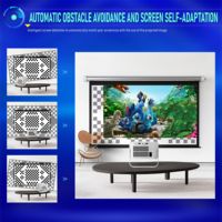 Projecteur portable HY350 Max LED 1080P 2026 avec Android 11, 500 ANSI Lumens, haut-parleurs intégrés, 2G 8GB de stockage pour projection à courte portée