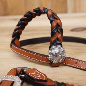 Premium Genuine Argentina Cow Leather Western Horse Bridle Breast Collar Set Lightweight Bridle Breast Collar Tack Set - Product Image 4