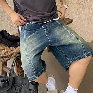 Best Selling Men's High Street Style Hot <b>Sale</b> Light <b>Weight</b> Cotton Oversized Shorts Breathable Loose Fit Solid Pattern <b>for</b> Men - Product Image 3
