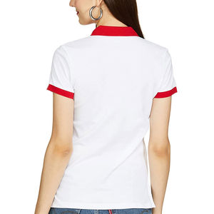 OEM Venta caliente Polo camiseta para las señoras de alta calidad Polo camisetas para las señoras con diseños personalizados y colores camiseta con estilo - Product Image 2