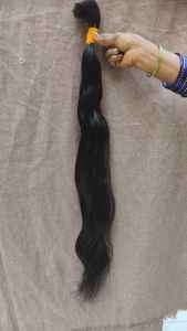 ผมชาวอินเดียแท้ที่ยังไม่ผ่านการทำ100% ผมคนจำนวนมากจากอินเดียผมแท้จากเจนไน - Product Image 5