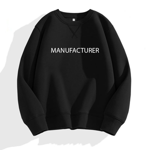 Pull-over molletonné pour homme de haute qualité, coupe carrée, col ras du cou, logo personnalisé, 340g, 100% coton, respirant, écologique, hiver, épaules tombantes - Product Image 3