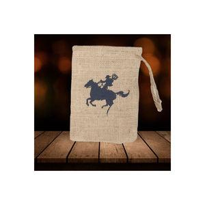 Custom Small Drawstring <b>Jute</b> Cotton Linen Promotional Shopping <b>Bag</b> for Packing - Product Image 1