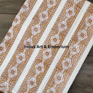 Indian Hand Block Printed Cotton Table Cover Best Quality Handmade Cotton Table Cover - Product Image 3