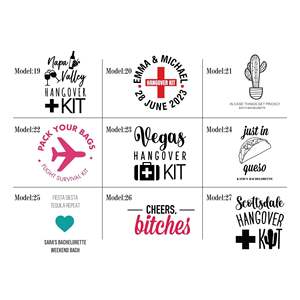 Customizable Hangover Gift <b>Bags</b> for Bachelorette Parties Screen Recovery Survival Kits Logo for Clothing Crafts Packaging <b>Dust</b> - Product Image 6