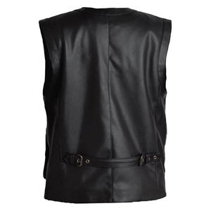 Chaleco marrón para hombre Adventure Chris Pratt Motocicleta Chaleco de motorista de cuero original Chalecos de nuevo estilo hechos a medida de alta calidad - Product Image 2