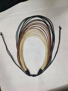 Nouveau collier élégant à plusieurs couches, collier en cordon ciré, collier ras du cou pour les fêtes, broderie de créateur pour femmes - Product Image 5