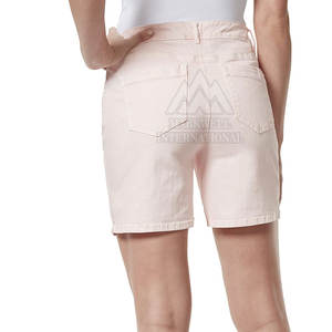 Shorts en jean sur mesure, légers et respirants pour femmes adultes, fabriqués au Pakistan - Vente flash - Product Image 3
