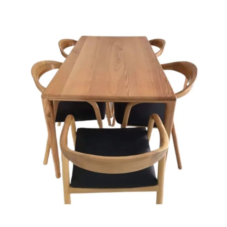 Juegos de madera de mesa y silla de comedor de madera OEM de alta calidad para mesa y sillas de comedor de madera