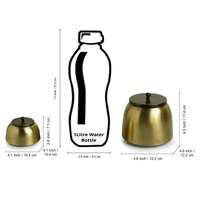 Pot en laiton artisanal, style moderne et classique, avec gravures complexes, couleur personnalisable, antiadhésif, compatible lave-vaisselle, pour la décoration de gâteaux
