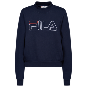 Fila Hanami Organic Silk Sweatshirt for <b>Women</b> <b>Navy</b>/White/Red <b>Hoodie</b> Streetwear Sport Style One Size | 100% Authentic - Product Image 1