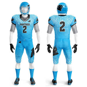 Ensemble d'uniformes de maillot de football américain personnalisé, pantalon en sergé à impression par sublimation pour jeunes adultes hommes femmes, attirail de vente en gros - Product Image 2