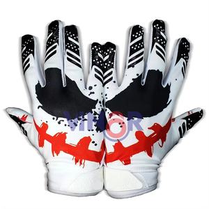 Gants de football américain de haute qualité fabriqués sur mesure Équipement sportif professionnel en cuir pour l'extérieur à bas prix Gant de football américain - Product Image 2