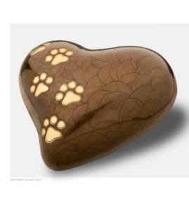 Urnes imprimées en forme de coeur pour cendres Urnes funéraires en laiton en forme de coeur uniques - Product Image 6