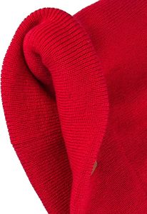 Bonnets d'hiver en laine rouge personnalisés pour hommes et femmes Bonnets épais en tricot avec logo personnalisé Doux et chauds - Product Image 5