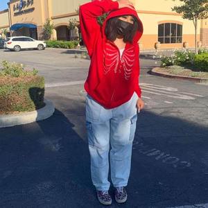 Sudadera con capucha personalizable para mujer con diamantes de imitación Bling Sparkle Crystal Rhinestone bordado Logo 100% algodón orgánico para invierno - Product Image 5