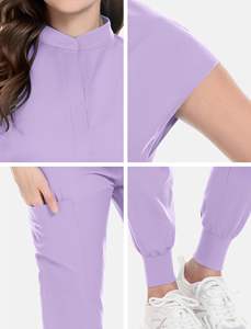 Cómodo juego de uniformes médicos con logotipo personalizado para hombres y mujeres, uniforme accesorio para Hospital, enfermera, trabajo dental de salón de belleza - Product Image 6