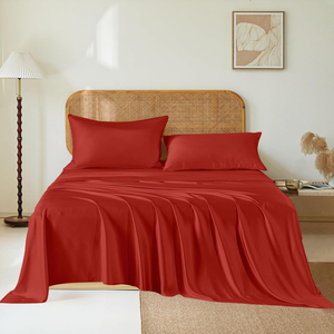 Premium Luxury Hotel Quality Bedding Set 400TC Pure Mulberry Silk <b>Bed</b> <b>Sheet</b> Smooth Soft Breathable and Customizable - Product Image 4