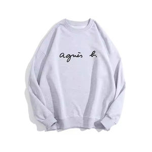 เสื้อสเวตเตอร์คอกลม350 GSM 2025ผ้าฝ้าย100% ฤดูหนาวพิมพ์ลายปักอบอุ่น - Product Image 5