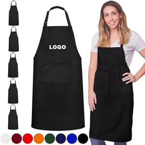 Babero de cocina de poliéster sin mangas personalizado delantal de algodón con logotipo bordado para limpiar pintura y dibujo de jardín - Product Image 3