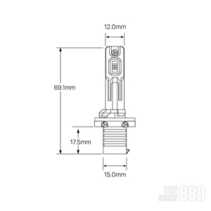 880 phare de voiture Led ampoule 12V 18V 80W Super lumière blanche 6500k 9000LM 881 9005 9006 h1 Lo faisceau pour voitures - Product Image 2