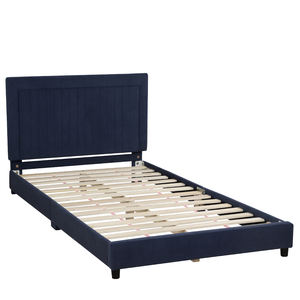 Upholstered Twin <b>Bed</b> Frames for Kids,Velvet Toddler <b>Bed</b> ,Morden Children <b>Bed</b> , Height-Adjustable Headboard Teenage for Bedroom - Product Image 4