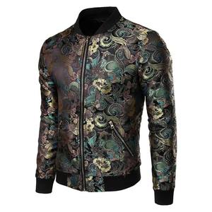 Veste en satin personnalisée, motif décoratif par sublimation, broderie de logo, impression 3D, veste universitaire, veste bomber pour homme - Product Image 3