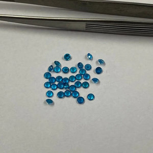 Listo para enviar 1,5mm Natural neón apatita facetada redonda brillante corte suelto pulido piedras preciosas joyería a granel al por mayor de Verifie - Product Image 2