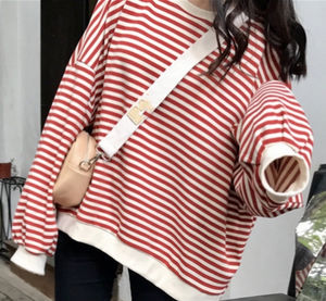 Fabricación de Sudaderas Extra Grandes Personalizadas, Sudadera de Cuello Redondo Estilo Hip Hop con Hombros Caídos, Ropa Urbana para Mujer - Product Image 5