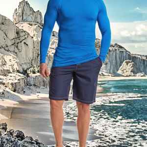 OEM manga larga surf Rash Guards logotipo personalizado Spandex Rash Guard alta calidad Anti UV Spandex Material para hombres - Product Image 5