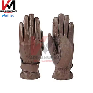 Gants d'équitation en cuir noir légers en gros, gants d'équitation personnalisés pour adultes, entraînement de préhension, saut d'obstacles, dressage - Product Image 5
