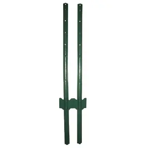 High Quality Green Powder Coated 5ft U Posts U-Channel Sign Posts With Spades